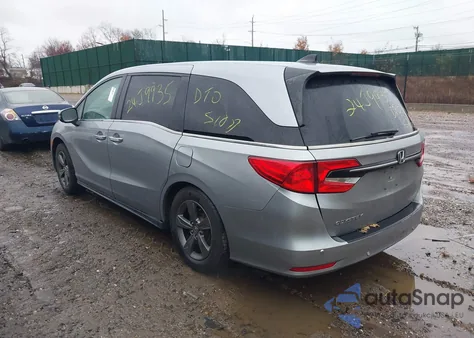 2021 Honda Odyssey Ex z USA, uszkodzony, nr VIN 5FNRL6H50MB016823